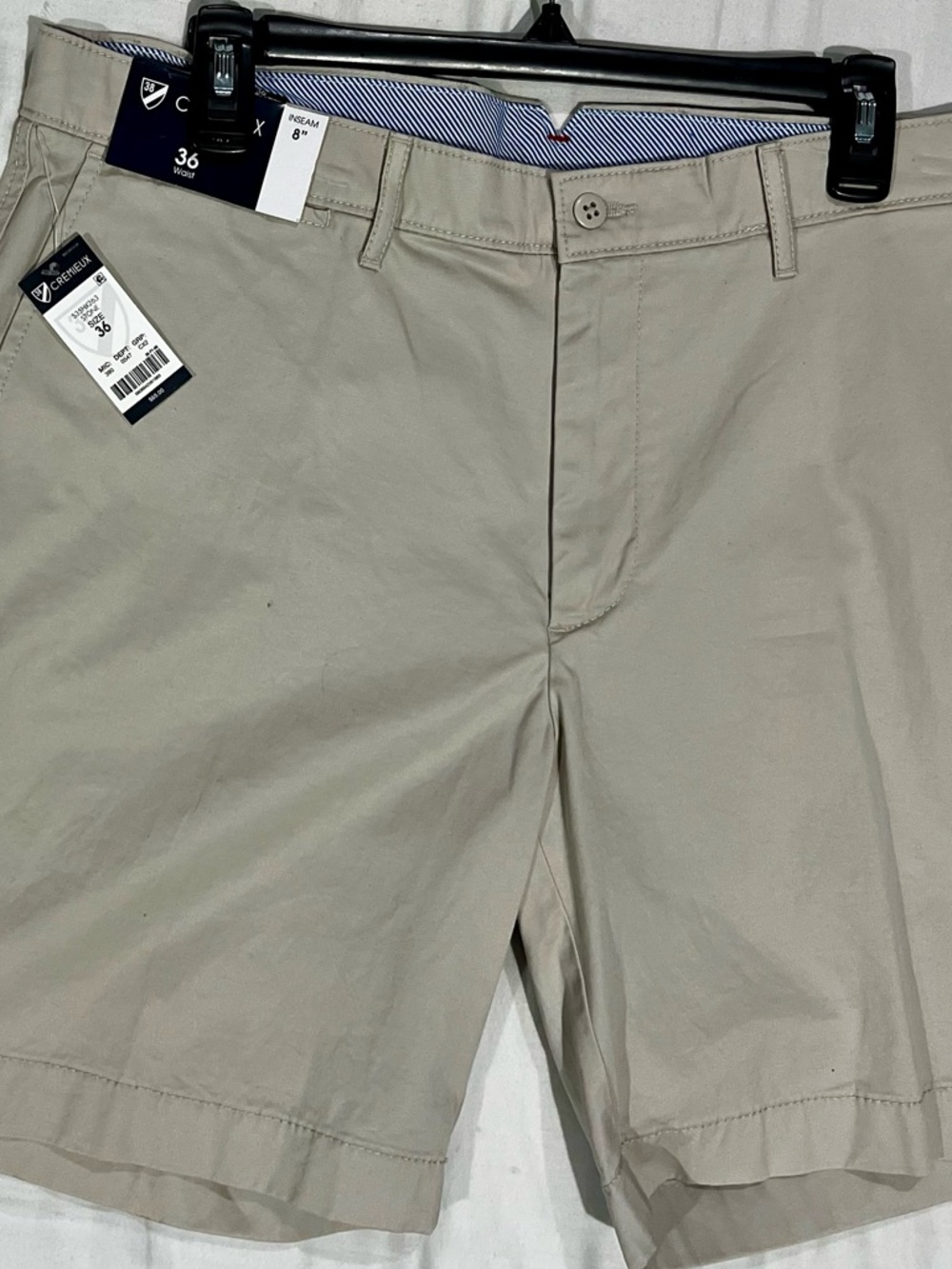 Daniel Cremieux Light Beige Flat-Front Men’s Shorts